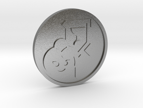 Page of Cups Coin in Natural Silver
