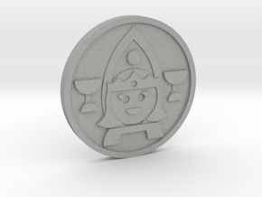 Queen of Cups Coin in Aluminum
