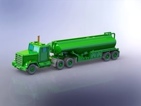 M915 Tractor w. M969 Tanktrailer 1/200 in Tan Fine Detail Plastic