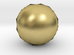 lawal f408 star polyhedron in Natural Brass