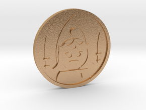 Queen of Swords Coin in Natural Bronze