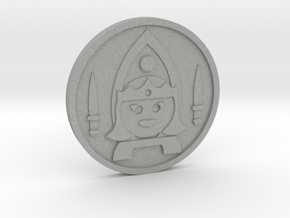 Queen of Swords Coin in Aluminum
