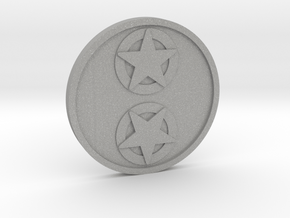 Two of Pentacles Coin in Aluminum