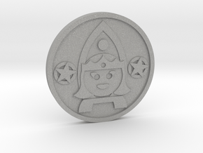 Queen of Pentacles Coin in Aluminum