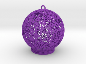 Creator Ornament in Purple Processed Versatile Plastic