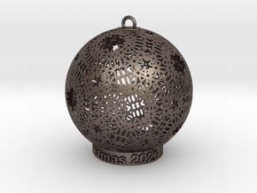 Christmas 2020 in Polished Bronzed-Silver Steel