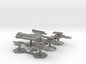 7000 Scale Romulan Fleet Hawk Core Collection MGL in Gray PA12