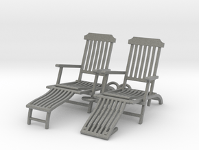 deck chair ergonomic 1to32 new2 pair up down in Gray PA12