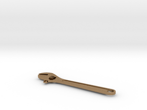 Crescent Wrench in Natural Brass