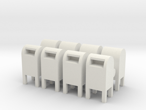 USPS Mailbox (x8) 1/100 in White Natural Versatile Plastic