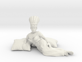28mm Cleopatra lying down in White Natural Versatile Plastic