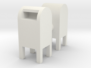 USPS Mailbox (x2) 1/56 in White Natural Versatile Plastic