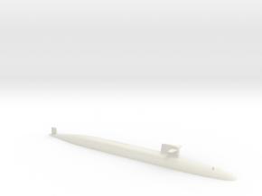 SSBN Le Triomphant 1:1250 in White Natural Versatile Plastic