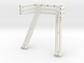 JConcepts, triple - double roll-bar fits #0415 197 in White Natural Versatile Plastic