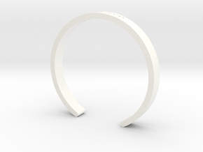Yi'heye Be'seder Bracelet in White Processed Versatile Plastic