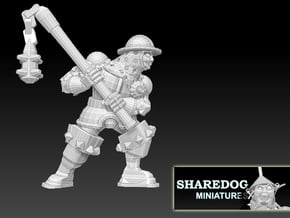 Character Series: Flail Soldier in White Natural Versatile Plastic