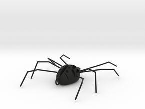 Spider Pendant in Black Natural Versatile Plastic