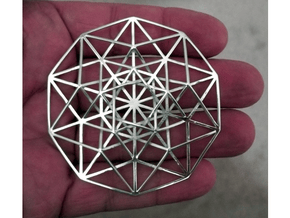 5D Hypercube 2.75" in Natural Silver