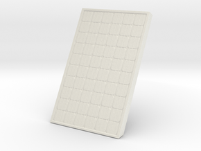 Supported Solar Panel 1/48 in White Natural Versatile Plastic