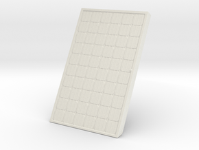 Supported Solar Panel 1/43 in White Natural Versatile Plastic