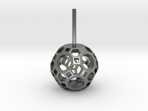 Lawal 14mm v2 Skeletal Truncated Icosidodecahedron in Natural Silver