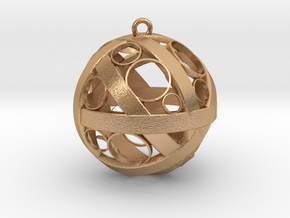 Sphere Pendant in Natural Bronze