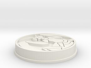 Beetleborgs Mantix Coin in White Natural Versatile Plastic