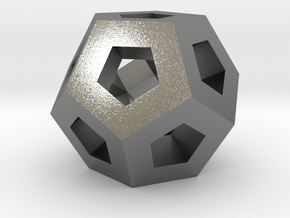 Lawal gmtrx v1 skeletal dodecahedron  in Natural Silver