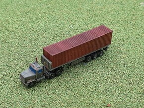 M915 Tractor w. M872 Semitrailer & Container 1/285 in Smooth Fine Detail Plastic