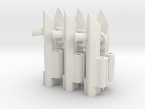 Tetrajet Wing Hinges- set of 3 in White Natural Versatile Plastic
