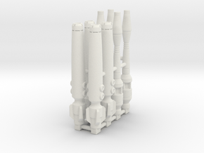 Seeker Weapons - Barrels set of 4 in White Natural Versatile Plastic