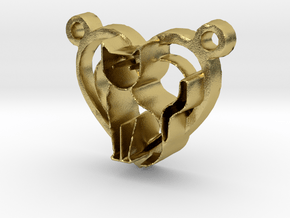 Cat Accessory in Natural Brass