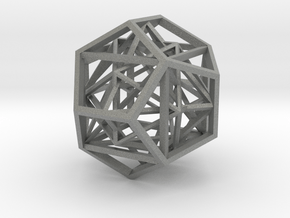 Lawal 21mm Nested Skeletal Platonic Solids in Gray PA12