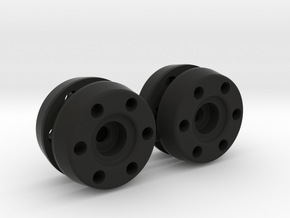 Radkappen/Hubcaps für GMade SR02 und SR03 Beadlock in Black Premium Versatile Plastic