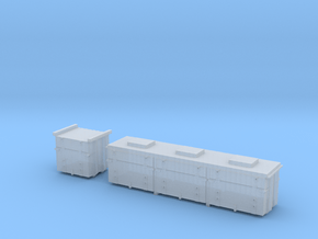 Battery boxes for VR Buffet Cars in Tan Fine Detail Plastic