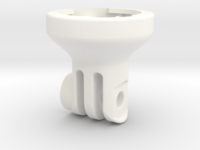 GoPro 3-Prong to Garmin Socket Adapter in White Processed Versatile Plastic