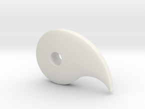 Magatama  in White Natural Versatile Plastic