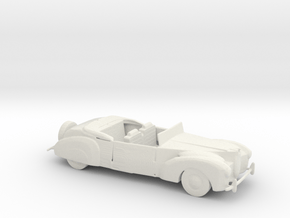 S Scale 1940 Lincoln Continental in White Natural Versatile Plastic