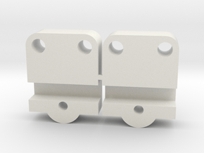 kyosho double dare, USA1 steering rod holder a-6 D in White Natural Versatile Plastic