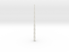 Unicorn-Horn Drumstick, RIGHT twist (roughly 2B) in White Natural Versatile Plastic