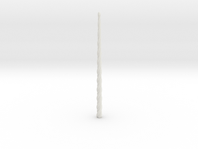 Alicorn-Horn Drumstick, LEFT twist (roughly 2B) in White Natural Versatile Plastic