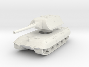 E 100 Maus 128mm (side skirts) 1/100 in White Natural Versatile Plastic