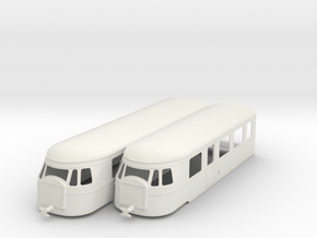 bl19-billard-a150d2-artic-railcar in White Natural Versatile Plastic