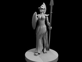 Female Greek Paladin 2 in Smooth Fine Detail Plastic