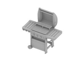 Barbecue 01.1:48 Scale (O) in Smooth Fine Detail Plastic