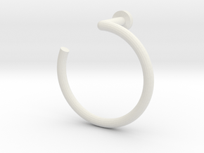 Towel ring 1:12 in White Premium Versatile Plastic