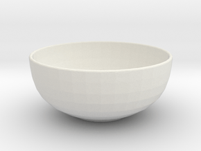 1:12 Bowl in White Premium Versatile Plastic