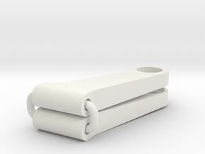 Tamiya 959 Lower front arm set in White Natural Versatile Plastic
