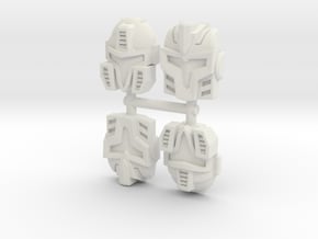 Cyberjet Faceplate 4-Pack in White Natural Versatile Plastic