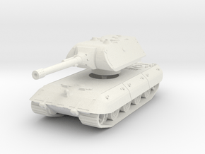 E 100 Maus 150mm (side skirts) 1/76 in White Natural Versatile Plastic